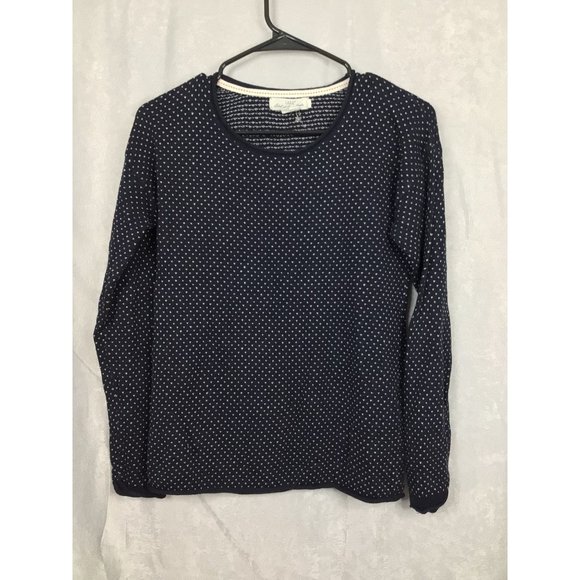 L.O.G.G. Women's Navy Blue Sweater Size Small Round Neck - Picture 5 of 12